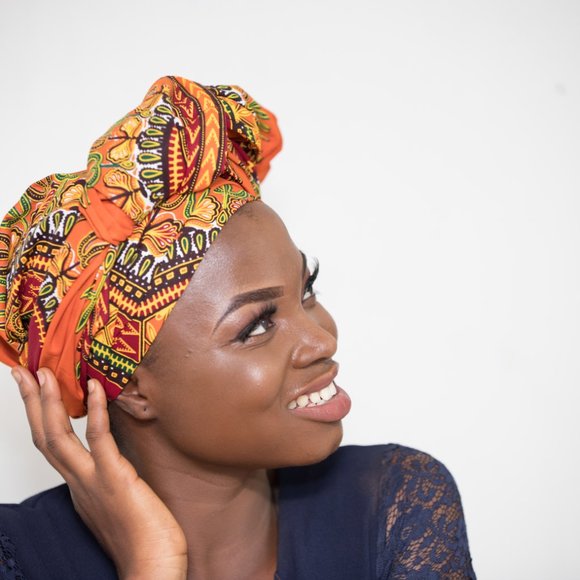 African Dashiki Head Wrap - OR - Picture 4 of 5
